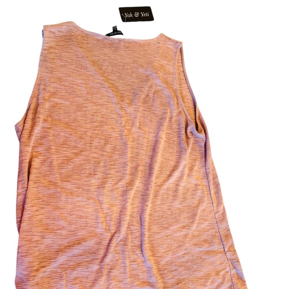 Yak and Yeti heather pink sleeveless top Size L - Picture 3 of 6